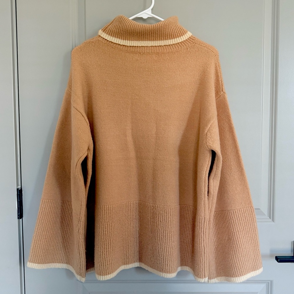 Tan Turtleneck Sweater